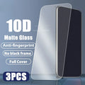 Matte Tempered Glass Screen Protector 3 Pack - Anti-Glare & Anti-Scratch 3 piece Matte Glass Tidesmit