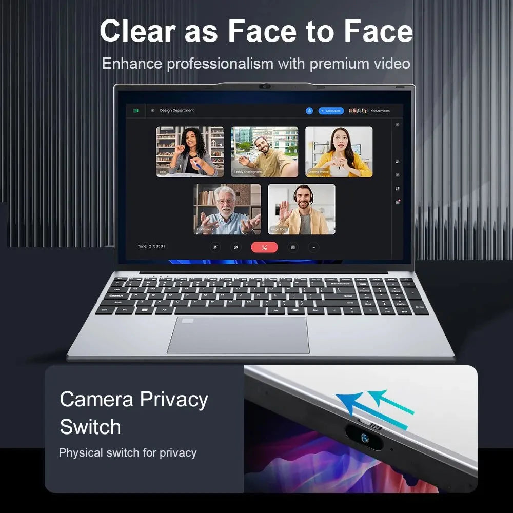 Xiaman 15.6" Intel Core I3 6100U Laptop Computer Windows 11 Pro 16Gb Ram 512Gb 1Tb Ssd Portable Notebook Pc Office Study Laptops