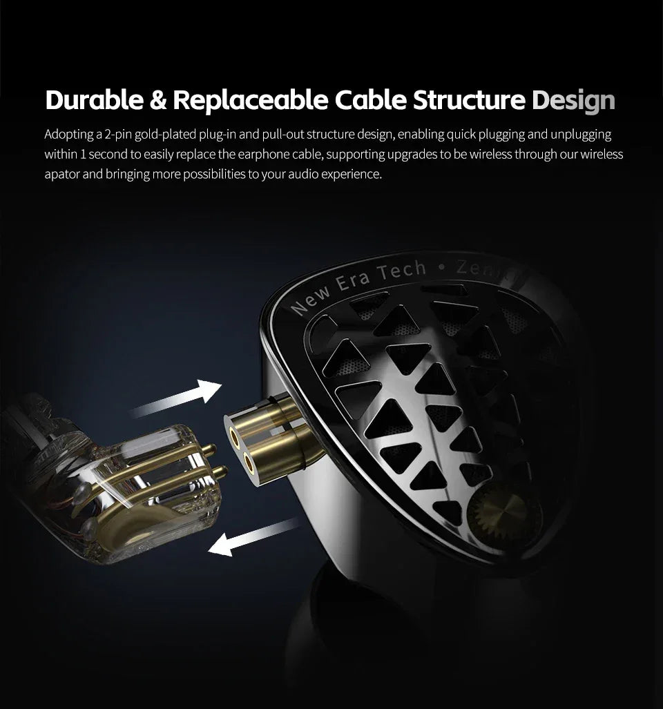 KZ Zenith Tunable HiFi Dynamic Driver IEM Earphones | Tidesmit Tidesmit