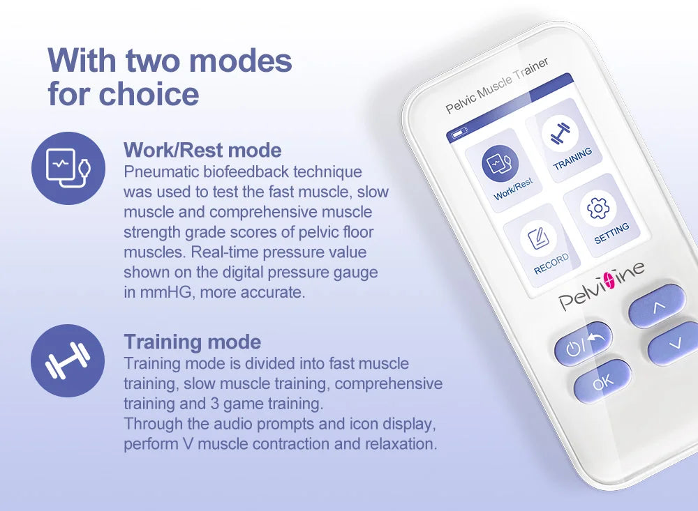 Pelvic Muscle Trainer – 98% Biofeedback Accuracy Kegel Exerciser