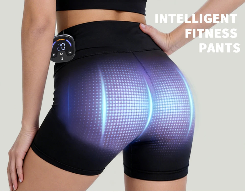 EMS Microcurrent Buttock Lifting Shorts | Yoga Fitness Trainer Body Shaping Massage Equipment Tidesmit