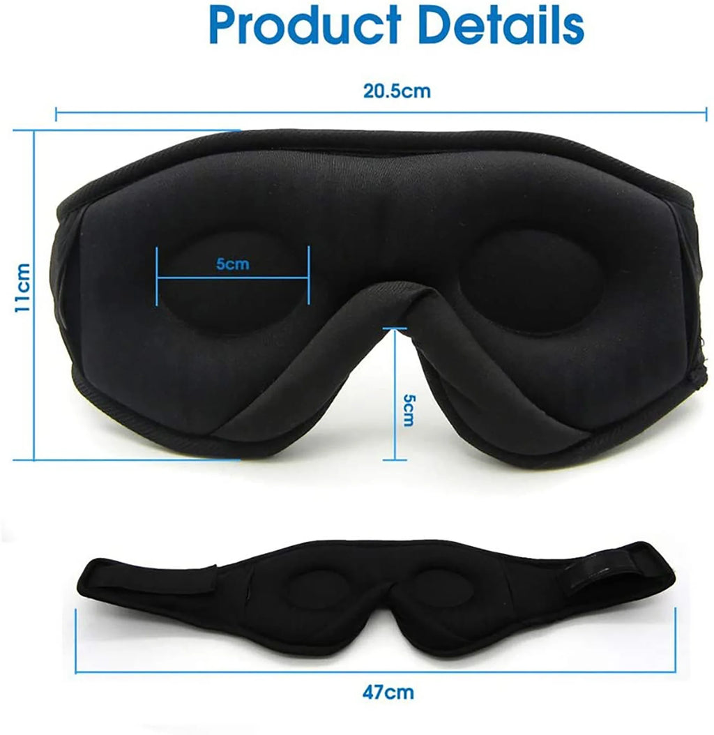 Sleeping Headphones Eye Mask - Bluetooth Wireless Sleep Mask for Travel Tidesmit