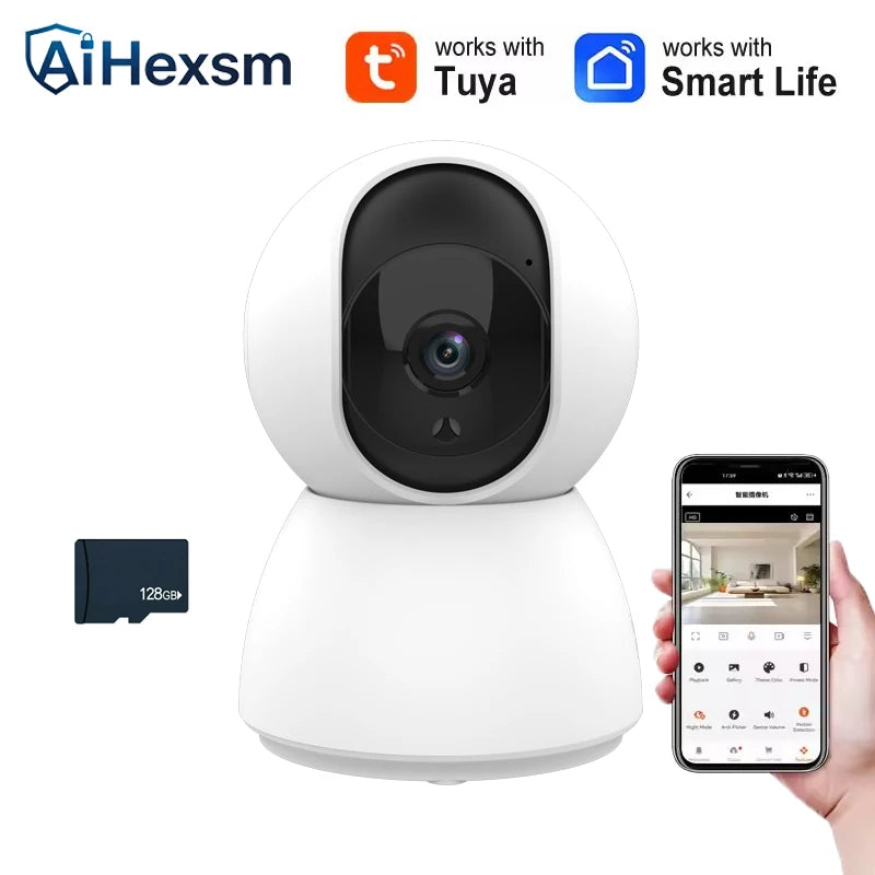 2K 400W Tuya Smart Mini WiFi IP Camera Remote Wireless Surveillance Auto Tracking Of Human Home Security CCTV Baby Pet Monitor