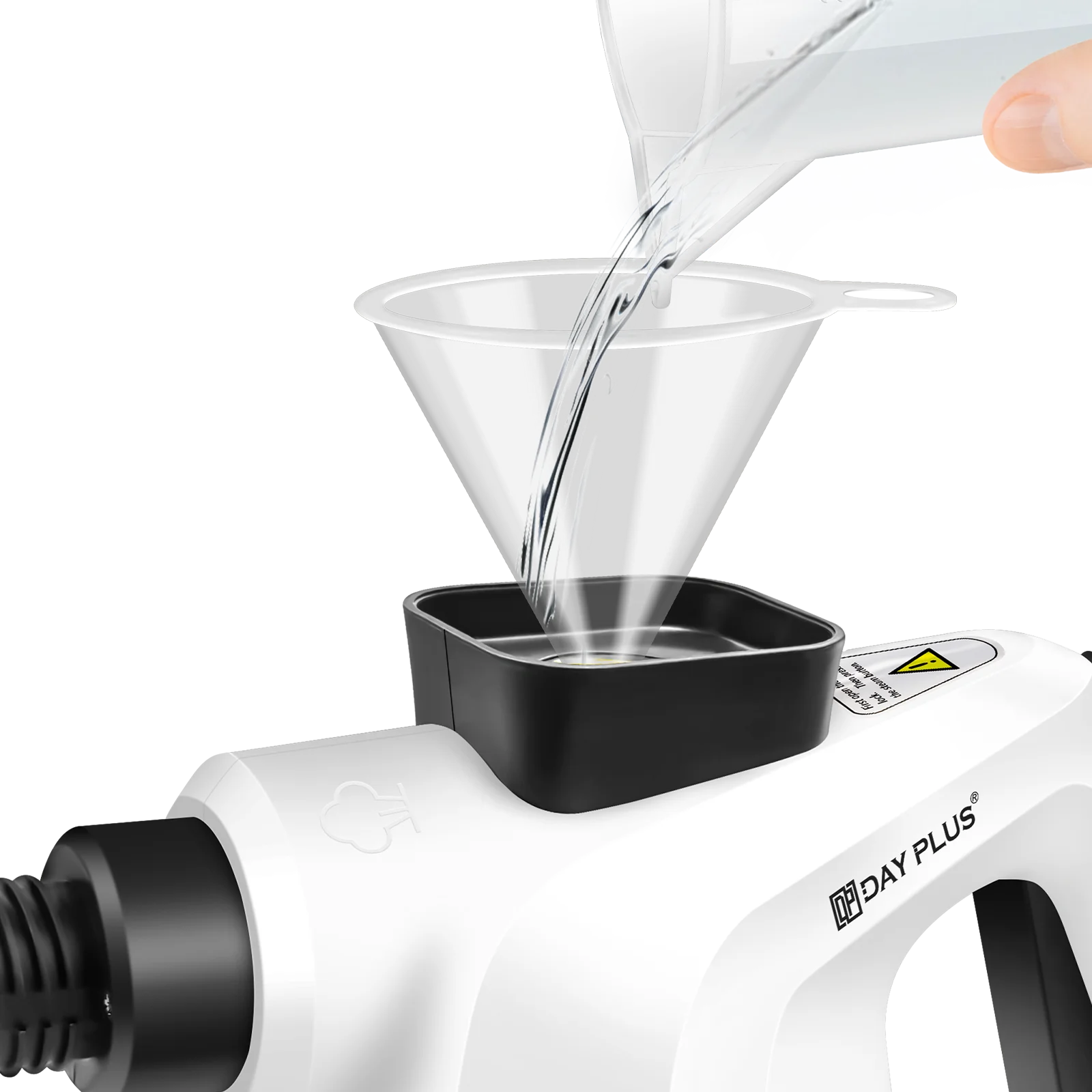 Tidesmit high pressure steam cleaner featuring 2.5m cable, steam cannon and 9-piece accessory set for deep cleaning.