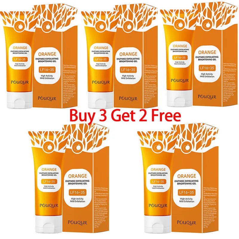 Orange Exfoliating Gel - Brightening Face & Body Scrub 100g Scrubs Treatments Buy 3 Get 2 Free China Mainland Tidesmit