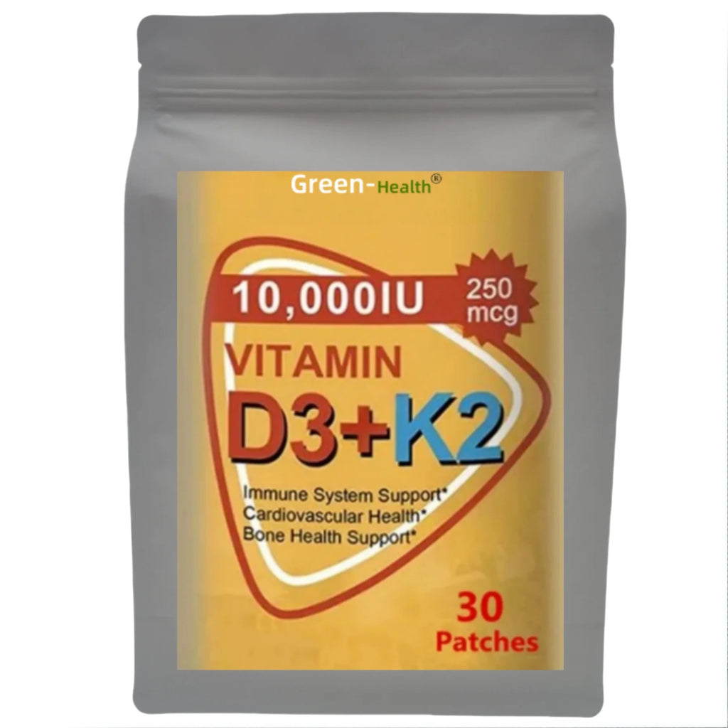 Hot sale Vitamin D3 & K2 Patch 10000 IU - Immune Support, Hair/Skin/Nail Health, Joint/Bone/Cardiovascular Wellness
