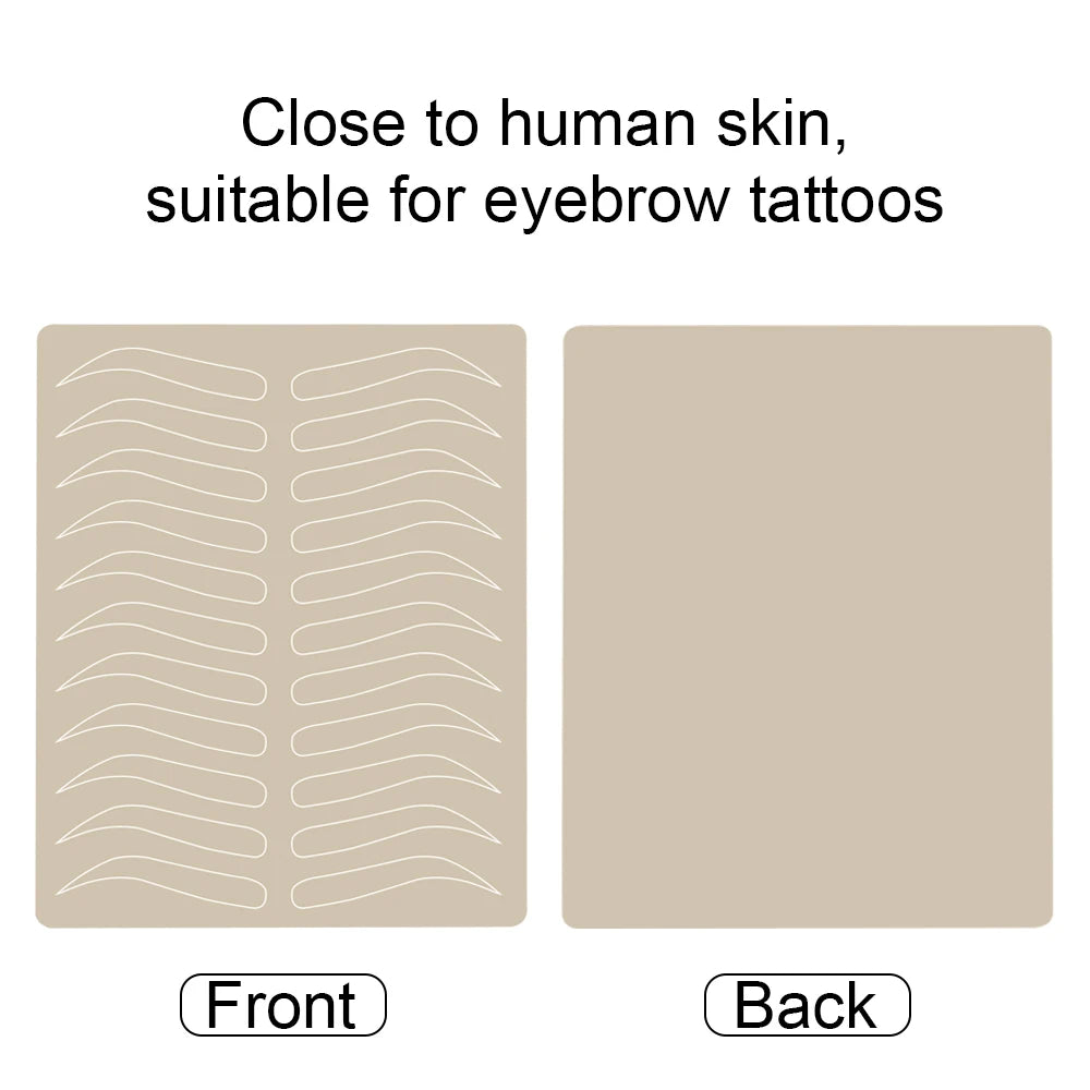 Microblading Practice Skin for PMU Training - Professional Grade Silicone Permanent Makeup Machines Tidesmit