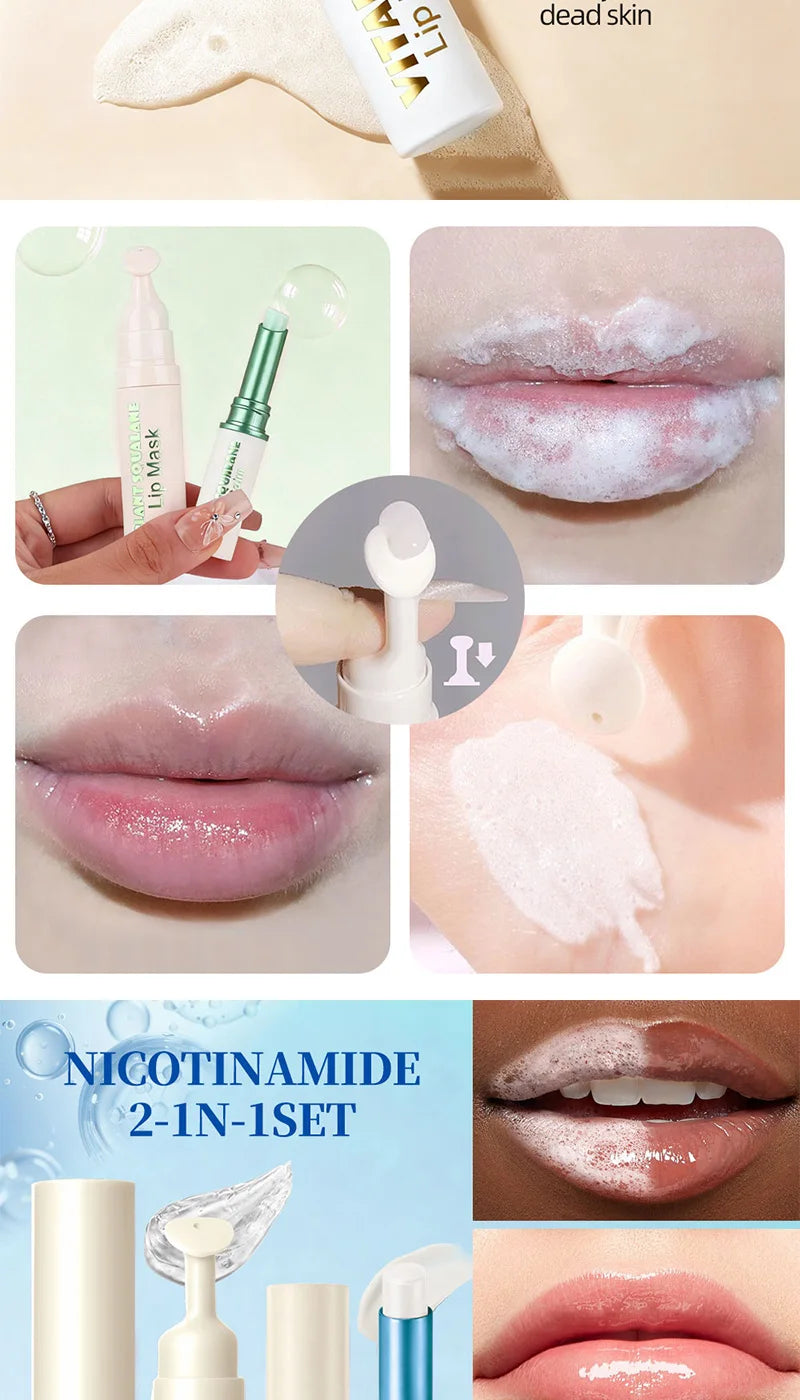 Lip Care & Hydrating Lip Mask Set - Cruelty-Free Night Repair Lip Care Tidesmit
