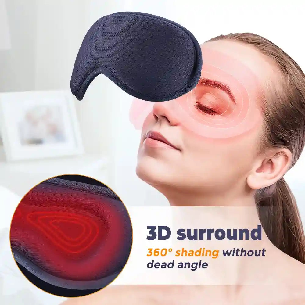 Electric Steam Eye Mask - Heated 3D Massager for Eye Fatigue Eye Massage Instrument Tidesmit