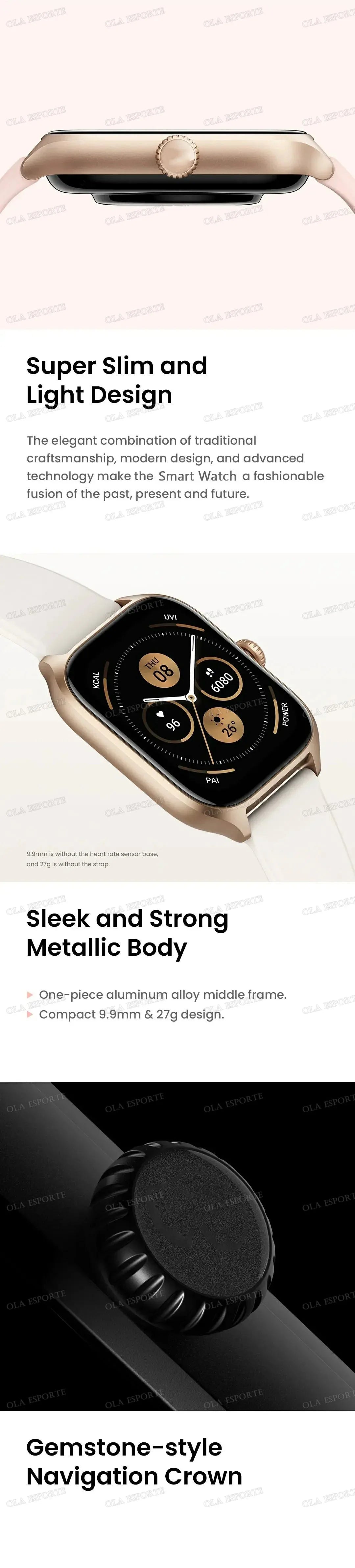 Smart Watch For Android IOS Watches 2.01inch HD Display BT Call Message Alert Music Sports Mode Smartwatch Men Women Gift HW12