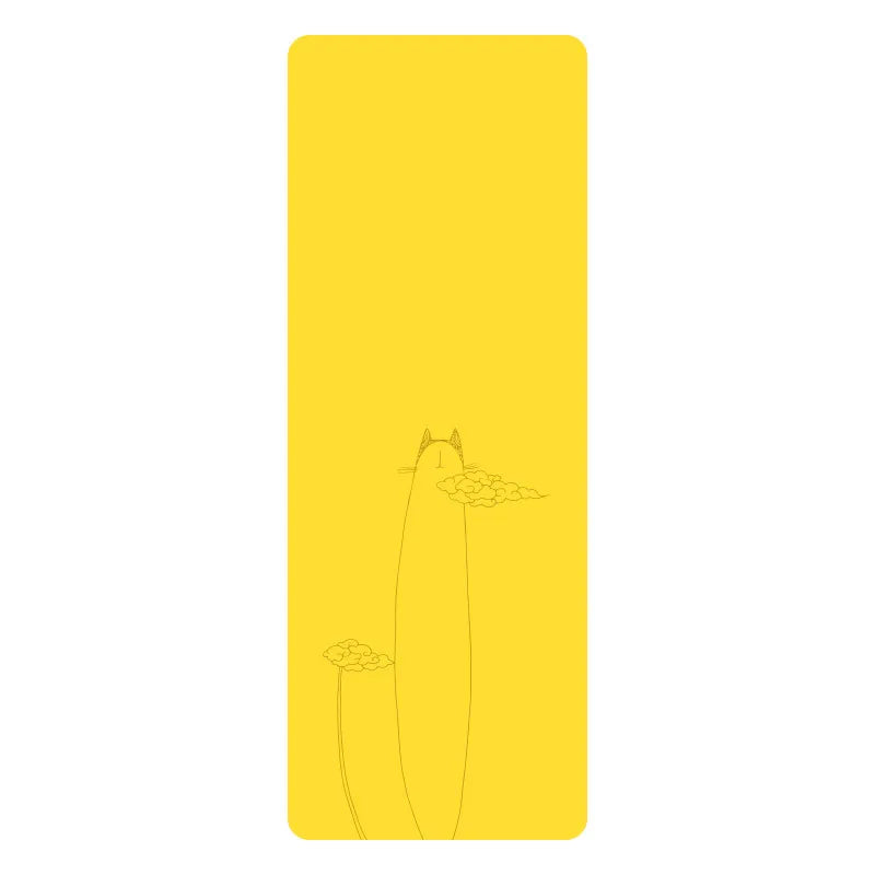 Natural Rubber PU Non-Slip Sweat-Absorbing Yoga Mat, Simple, Sports, Fitness, Shop, Home
