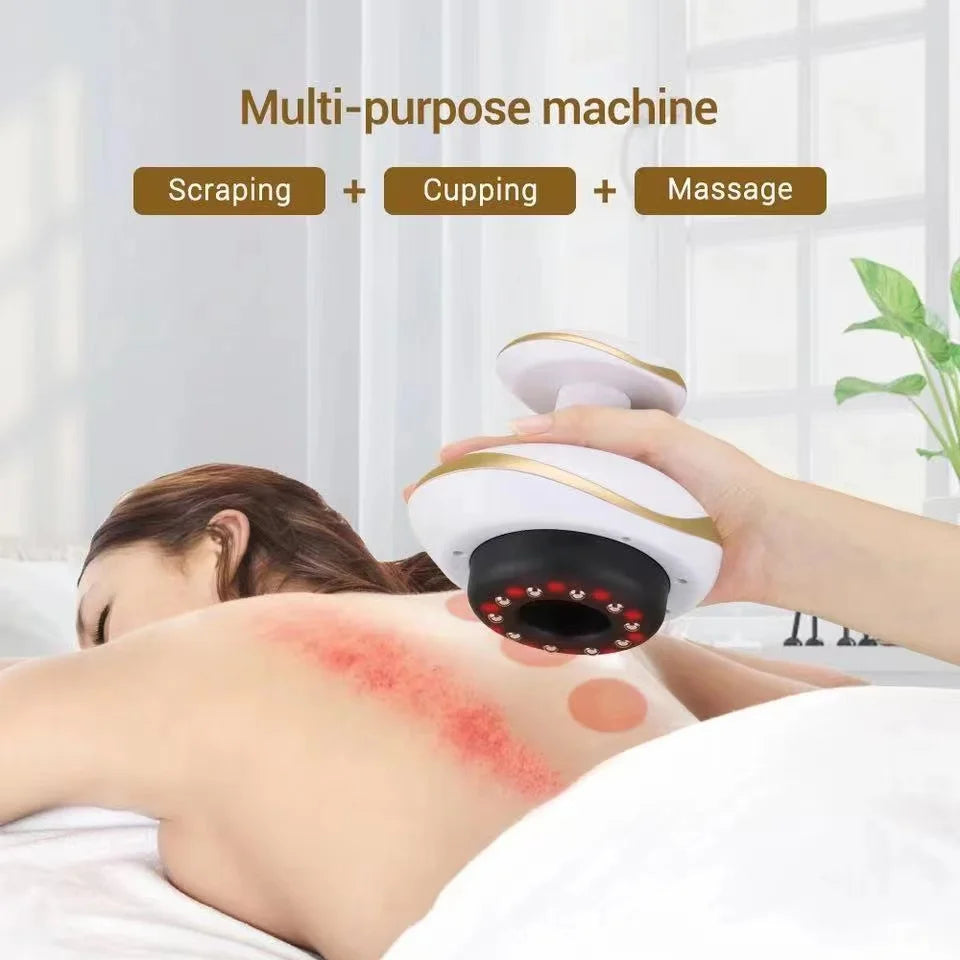 Electric Guasha Body Massager with Heat Therapy and Suction Body Shaping Massage Equipment Tidesmit