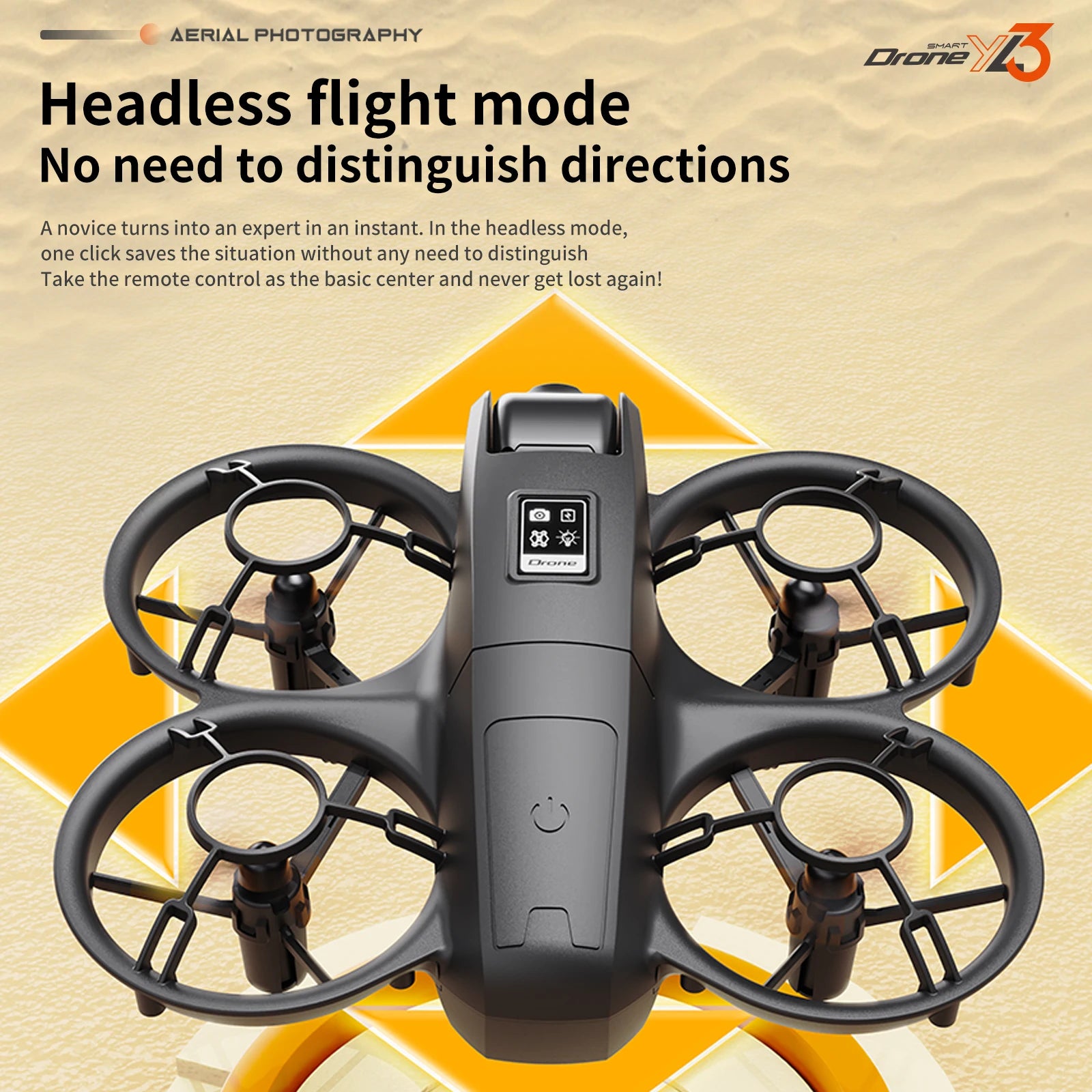 4K Camera Drone for Kids: Foldable Quadcopter with Remote Screen Tidesmit