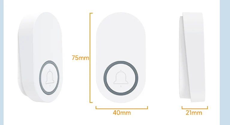 Self-Pow remote control doorbell AB door household waterproof long-distance intelligent electronic wireless doorbell