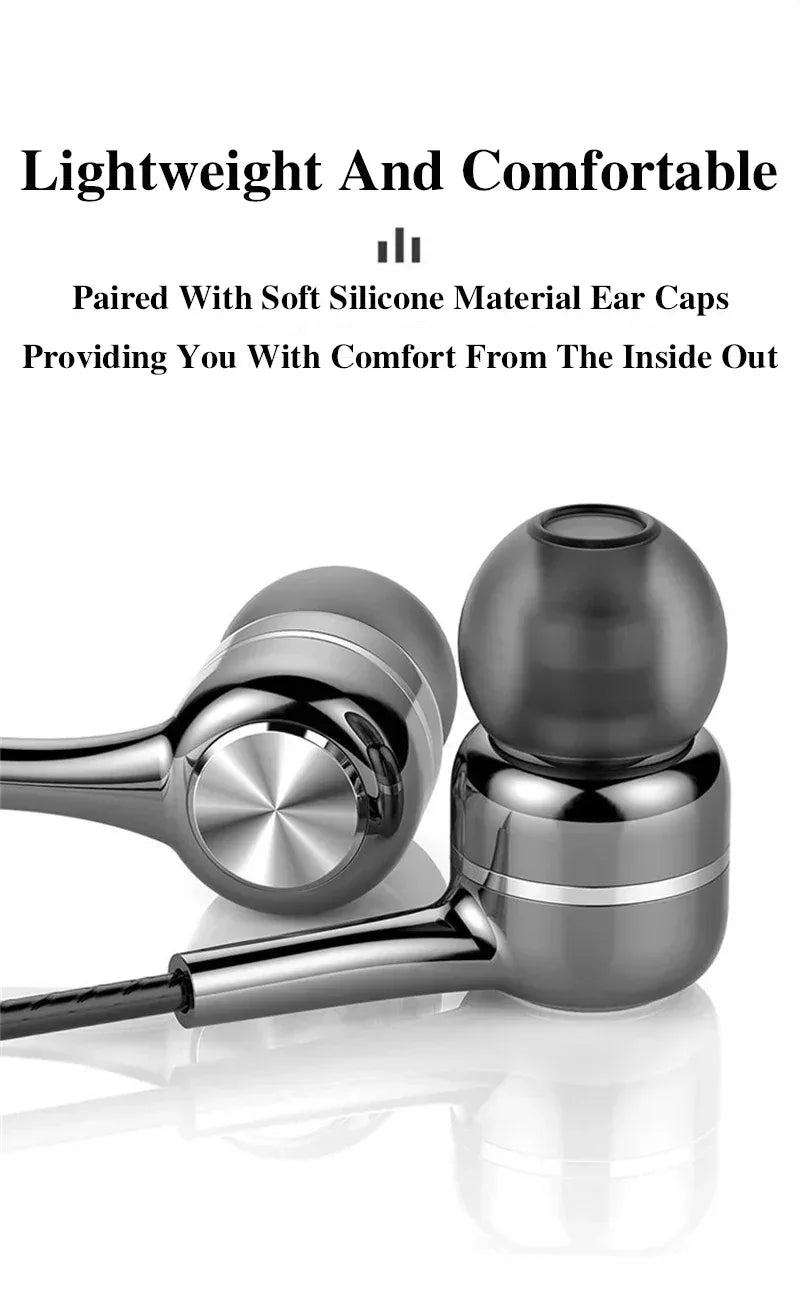 Wired HiFi Bass Earbuds with Microphone - Tidesmit 4-Color Series Tidesmit
