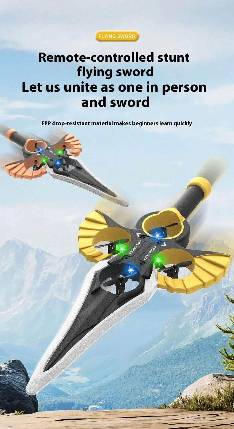 Gesture Controlled Flying Sword Drone with Remote Control Tidesmit