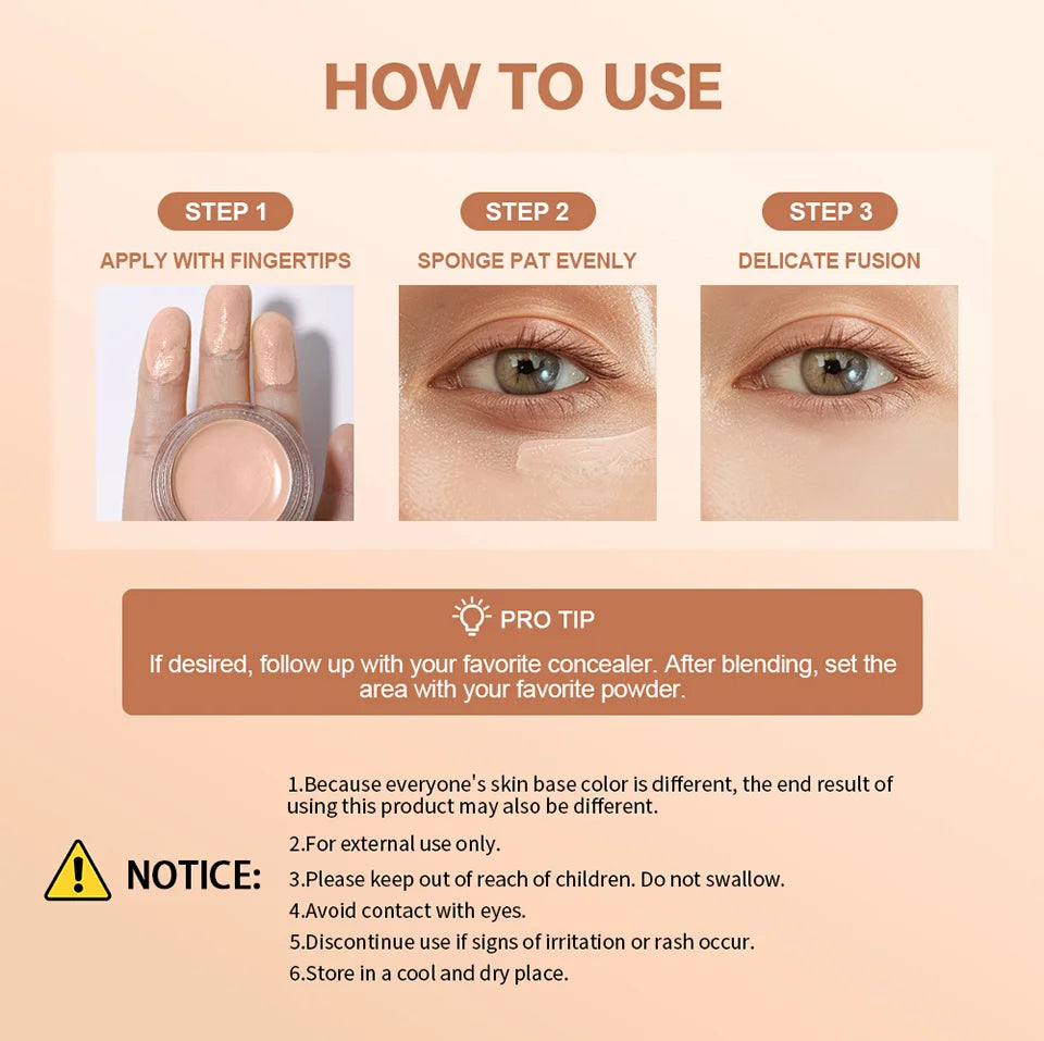 Tidesmit Lakerain hydrating under eye brightener concealer cream texture swatch for dark circle correction