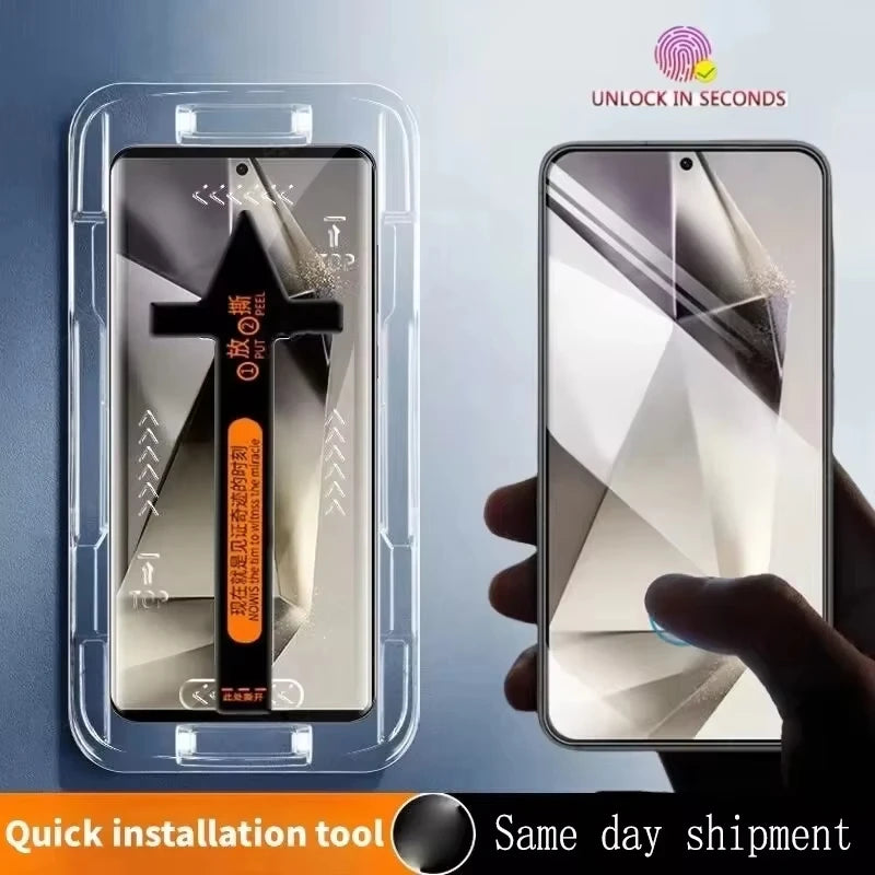 1-3Pcs One-click Installation HD Screen Protector For Samsung S25 S24 Ultra S23 Plus S22 S20 AE Tidesmit