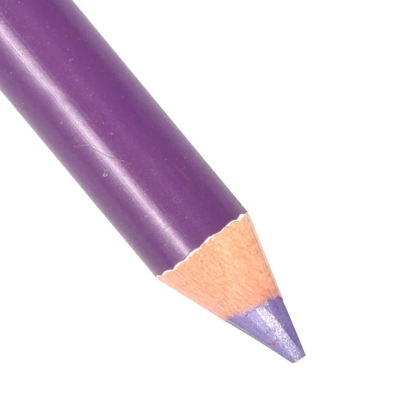 Purple velvet matte lip liner and eyeshadow pencil, waterproof makeup pen for precise lining and shading.