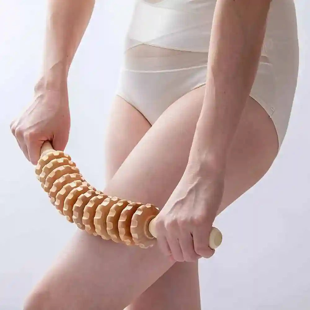 Wood Therapy Massage Roller for Lymphatic Drainage and Body Shaping Massage Roller Tidesmit