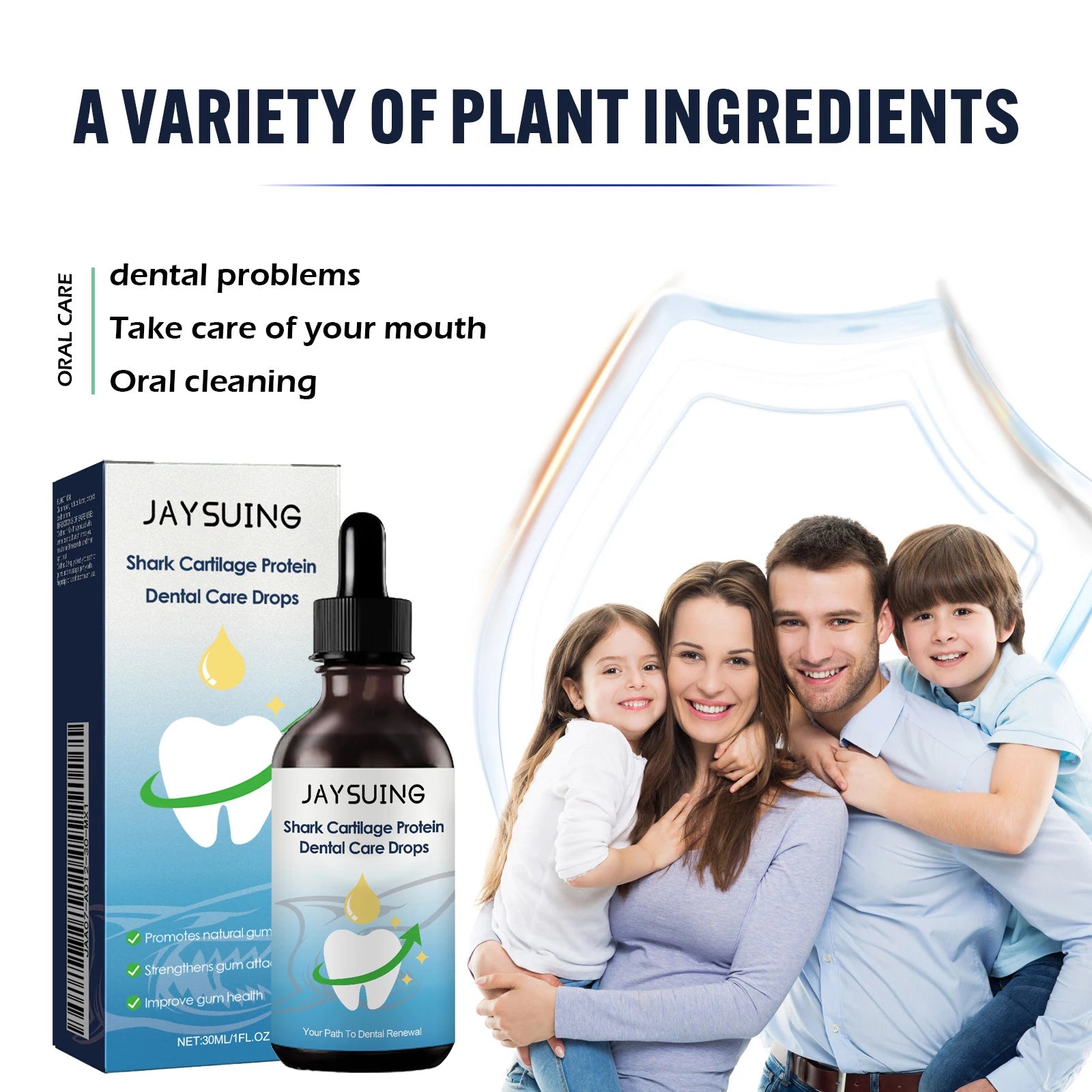 Tidesmit teeth whitening serum drops for gum pain relief and professional tooth stain cleaning