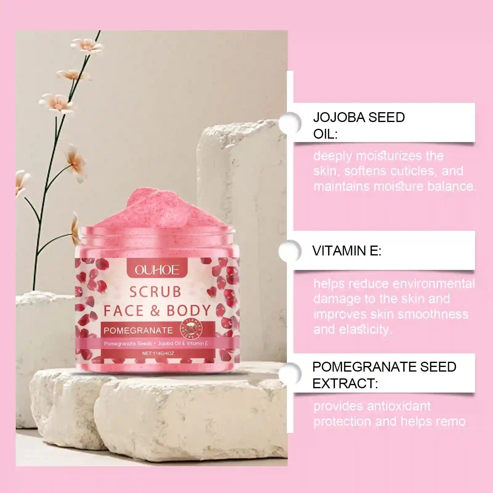 Exfoliating Face Scrub | Natural Deep Pore Cleanser | Tidesmit Scrubs Treatments Tidesmit