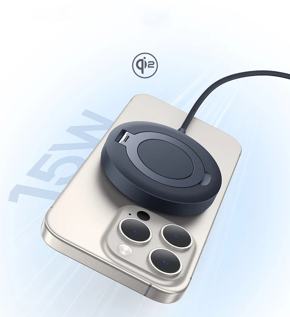 Magnetic Wireless Charger for iPhone 16 15 with Stand | Tidesmit Tidesmit