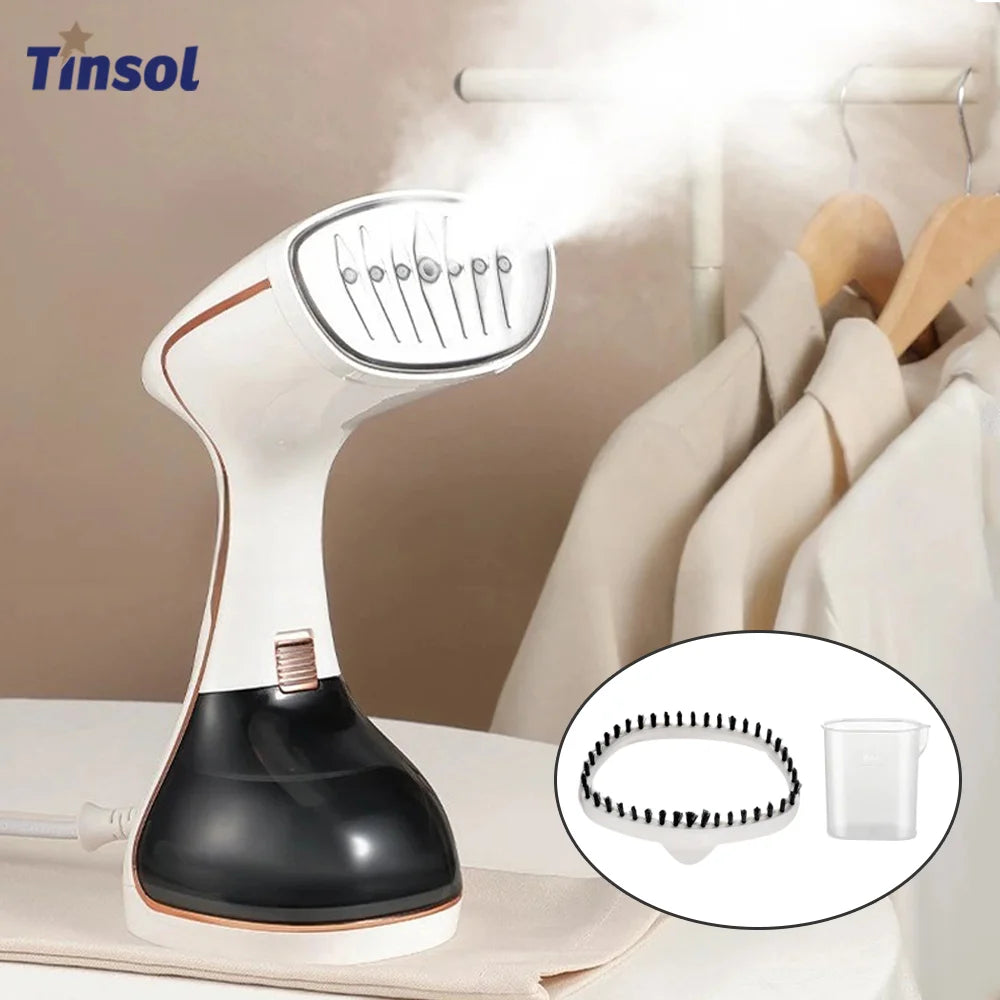 Tidesmit 1800W portable handheld steam iron with touchscreen control and rapid 15-second preheat for garment care