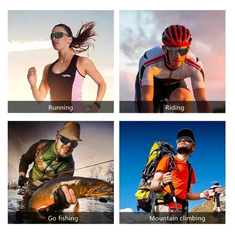 Bluetooth Cycling Sunglasses with Spatial Audio - Tidesmit Black Tidesmit