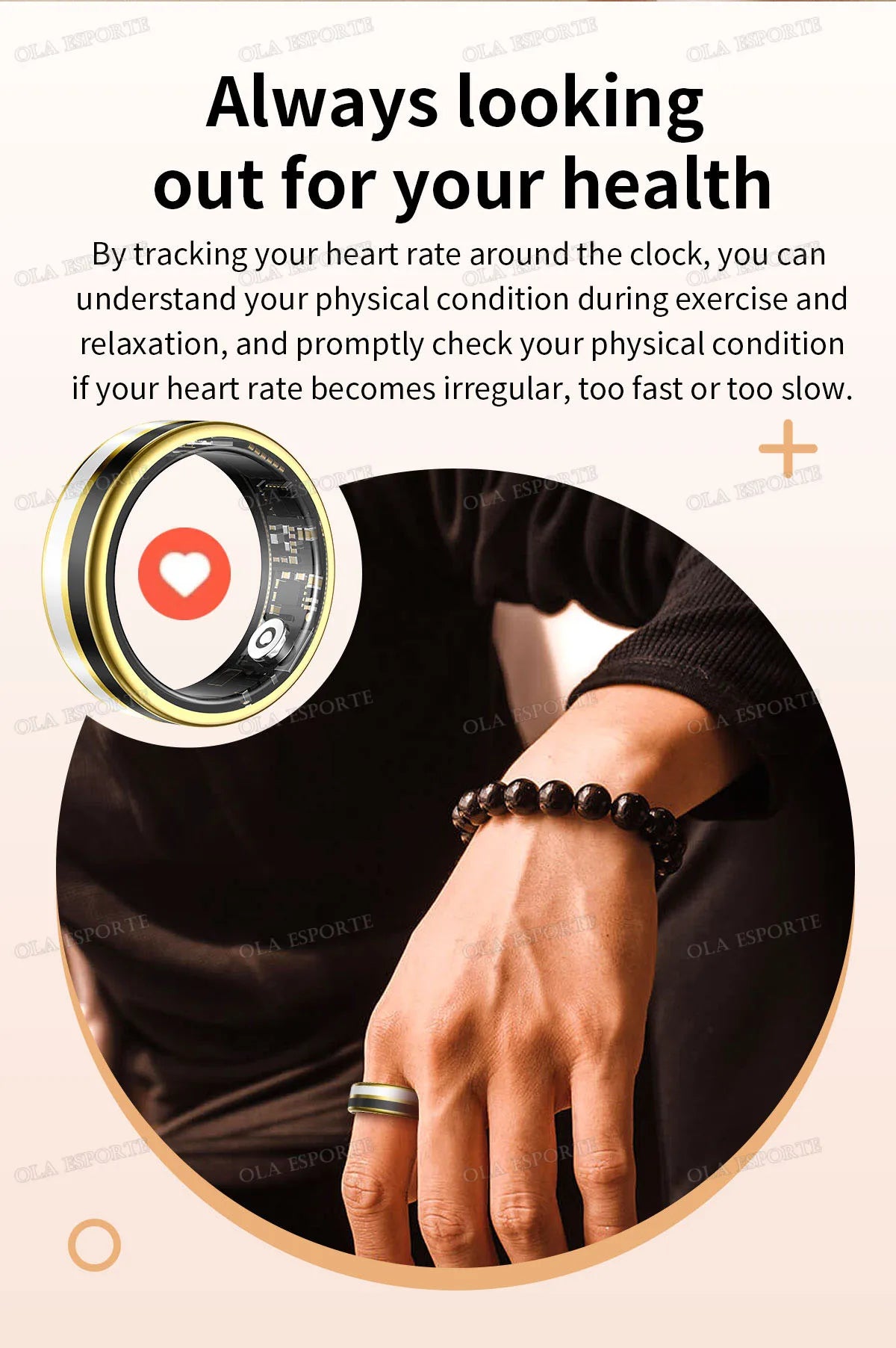 Bluetooth Smart Ring Men Women Heart Rate Blood Oxygen Health Monitor Gesture Control Waterproof Sports Various styles Smartring