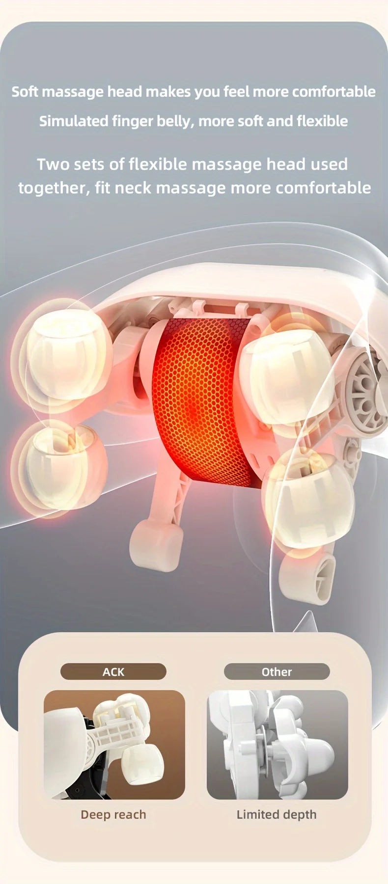 Shiatsu Neck Massager Cordless with Heat - Deep Tissue Relief GEN2 Relaxation Treatment Tidesmit