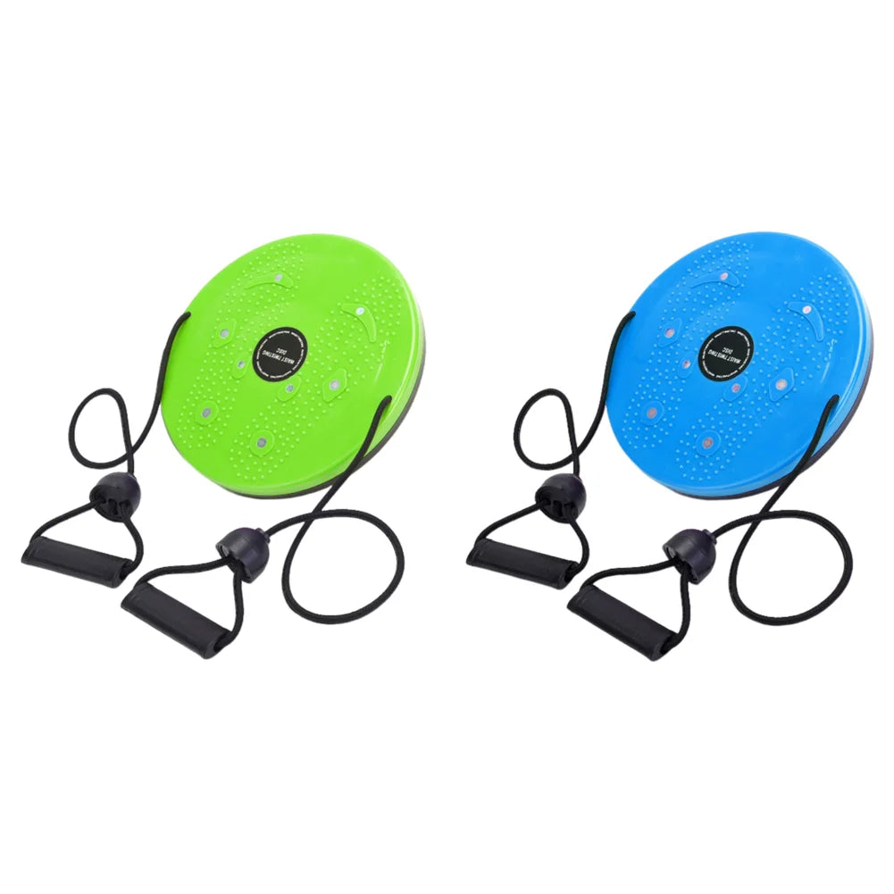 Waist Twisting Disc for Core Fitness - Magnetic Massage Plate Body Shaping Massage Equipment Blue Green Tidesmit
