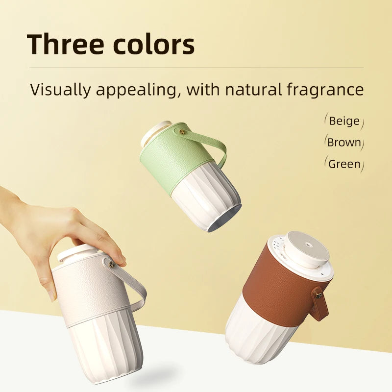 Waterless Essential Oil Aroma Diffuser Air Humidifier Small USB Rechargeable Fragrance Diffuser Machine Portable Car Home