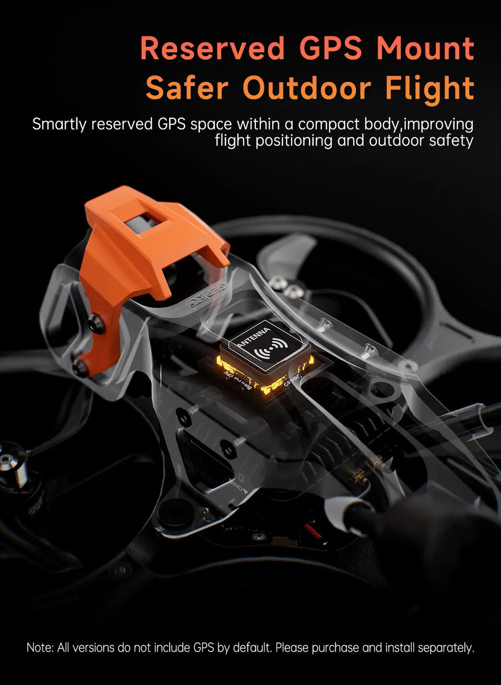 GEPRC DarkStar22 O4 Pro FPV Drone | 3S CineWhoop 7500KV High Precision Tidesmit