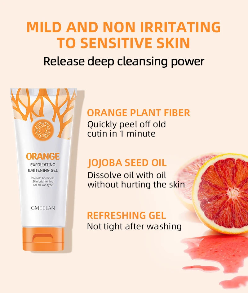 Orange Exfoliating Gel 50g - Natural Brightening Facial Scrub Scrubs Treatments Tidesmit