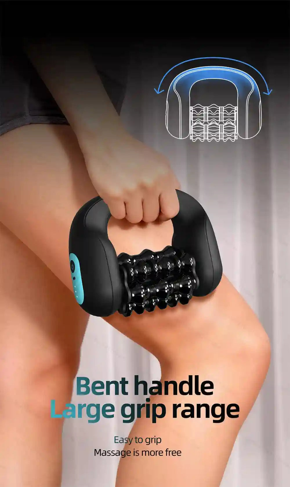 Electric Massage Roller for Deep Tissue Muscle Recovery | Tidesmit Massage Roller Tidesmit