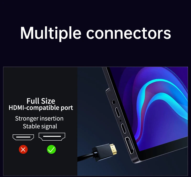 16inch 4K OLED Portable Monitor Touchscreen 16:10 3840*2400p 500Nits Metal Narrow Bezel External Monitor for PS5 Switch Laptop