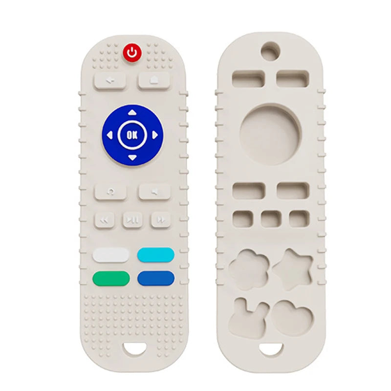 Silicone Baby Teething Toys Remote Control, Remote Control Game Controller Silicone Teething Toy for Babies 6-12 Months Gifts