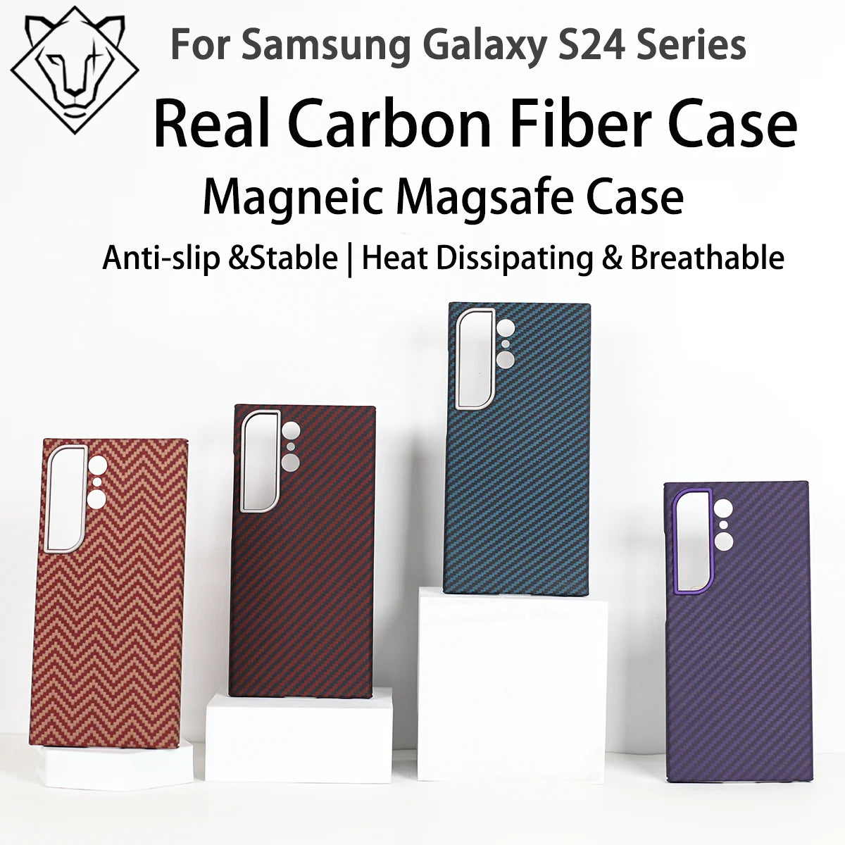 Samsung Galaxy S24 Ultra Aramid Fiber Case: Slim Military-Grade Protection Tidesmit
