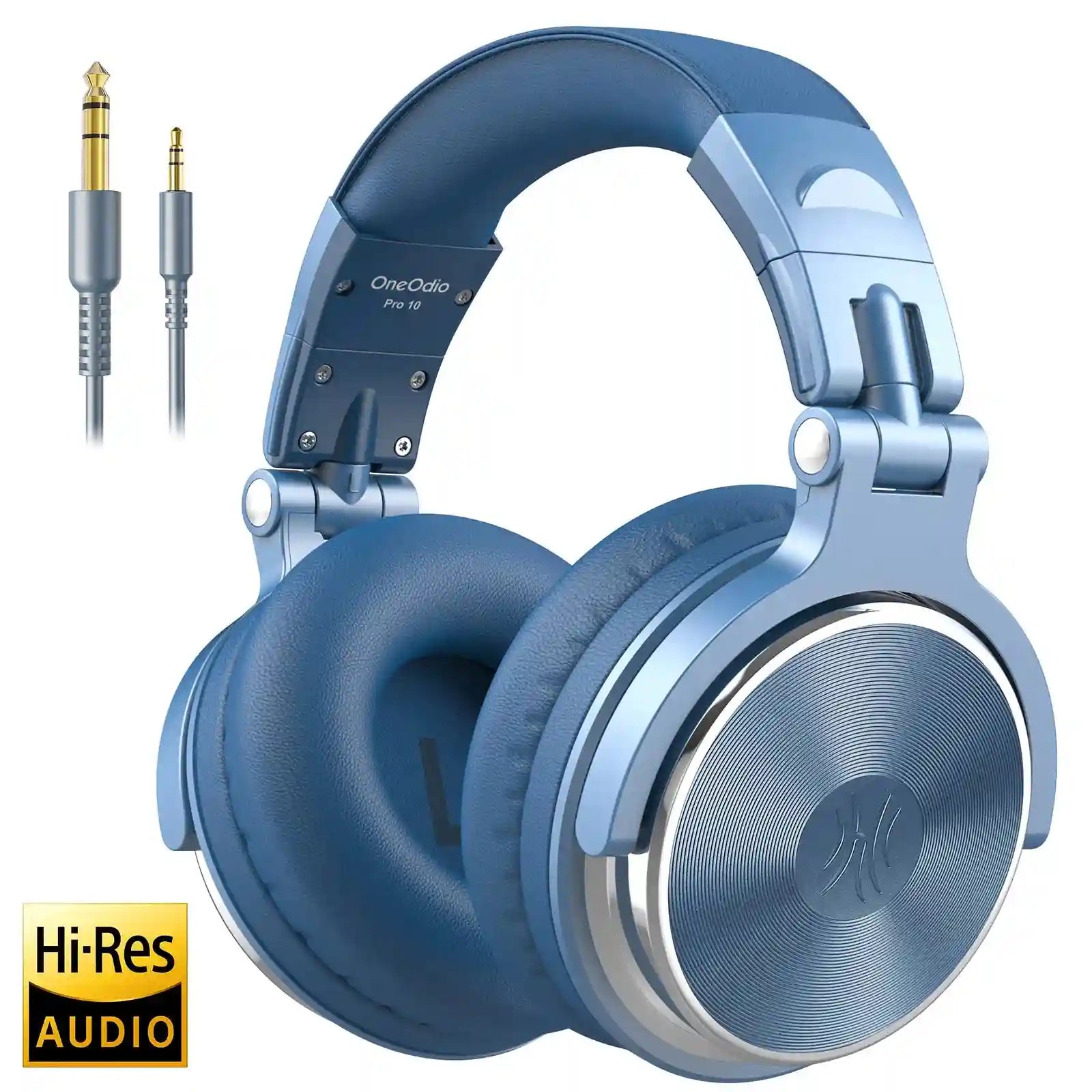 Wired Over-Ear Studio Monitor Headphones with Mic - Tidesmit Pro 10 Pro 10 Sky Blue Tidesmit