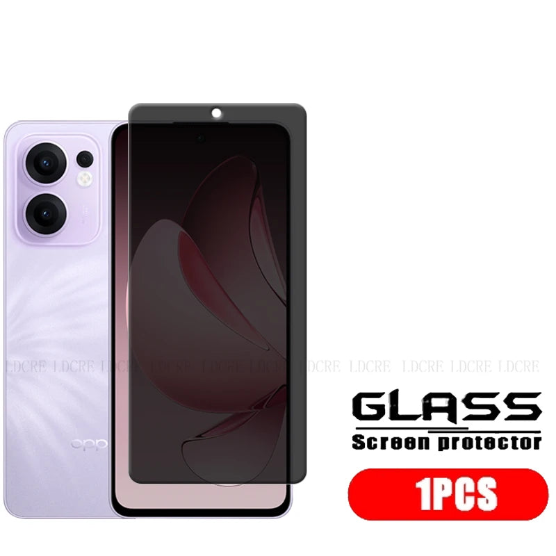 4Pcs For Reno 13F Glass OPPO Reno 13F Reno13F Screen Protector 9H HD Phone Protective Privacy Anti-Spy Tempered Glass Reno 13F AE 1 Front Glass For Reno 13F Tidesmit