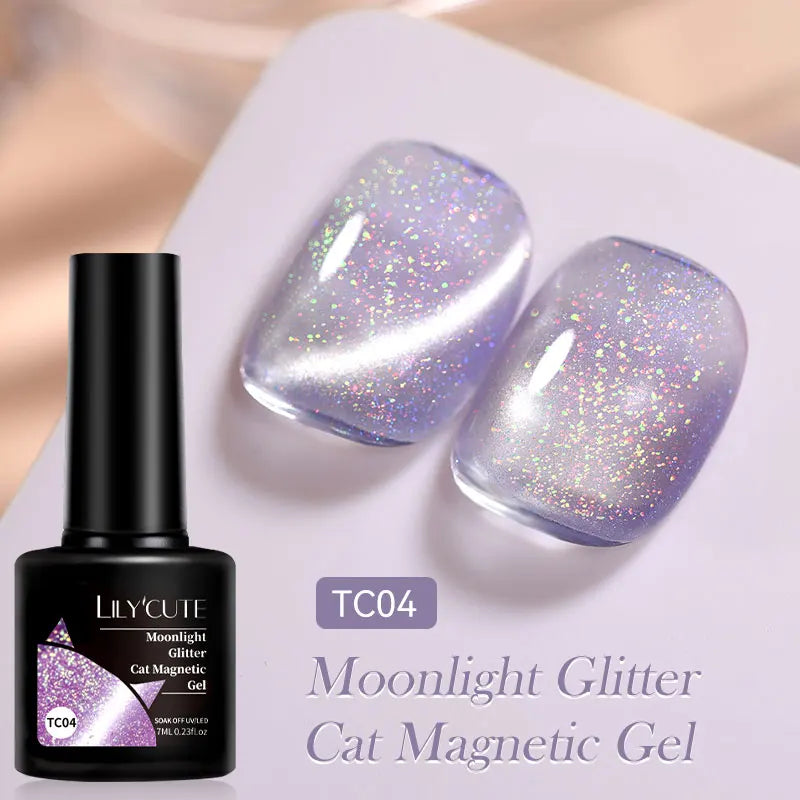 Magnetic Cat Eye Gel Nail Polish – Reflective UV Soak Off Kit Permanent Makeup Machines LC-T04 Tidesmit