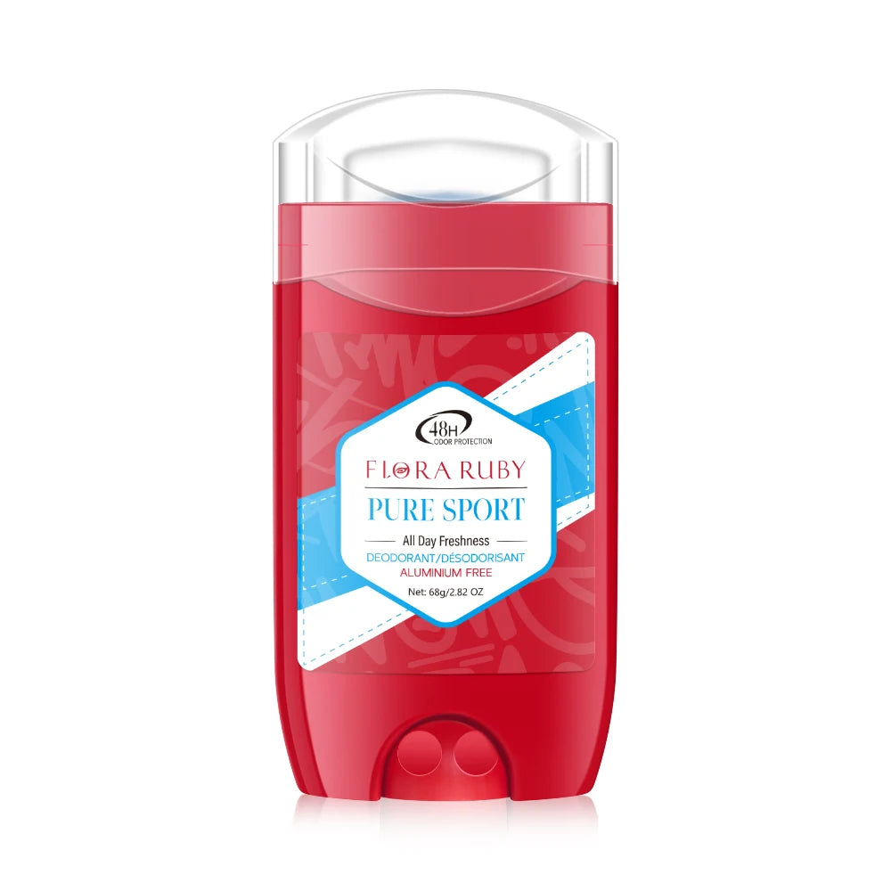 Tidesmit Flora Ruby 68g stick male deodorant providing 48-hour long-lasting odor protection and fresh scent.