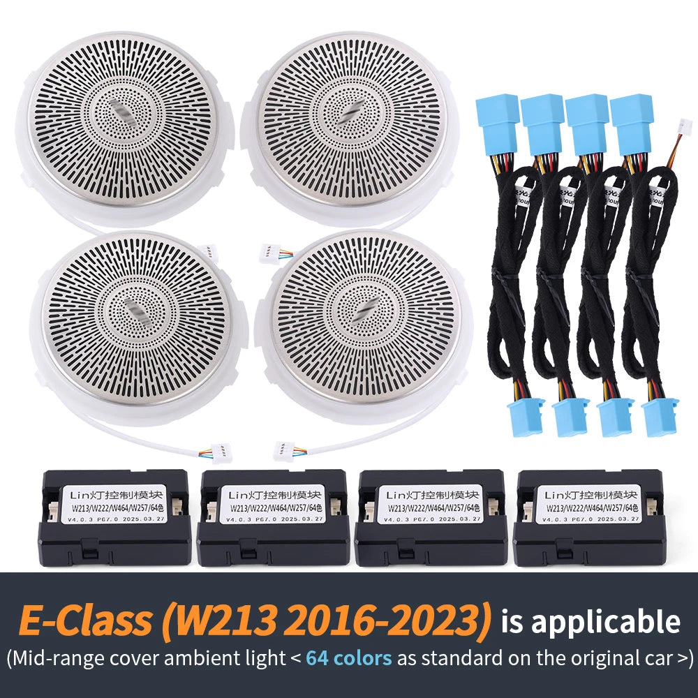 LED Ambient Speaker Covers for Mercedes Benz W205 W213 X253 W213 16-23 Tidesmit