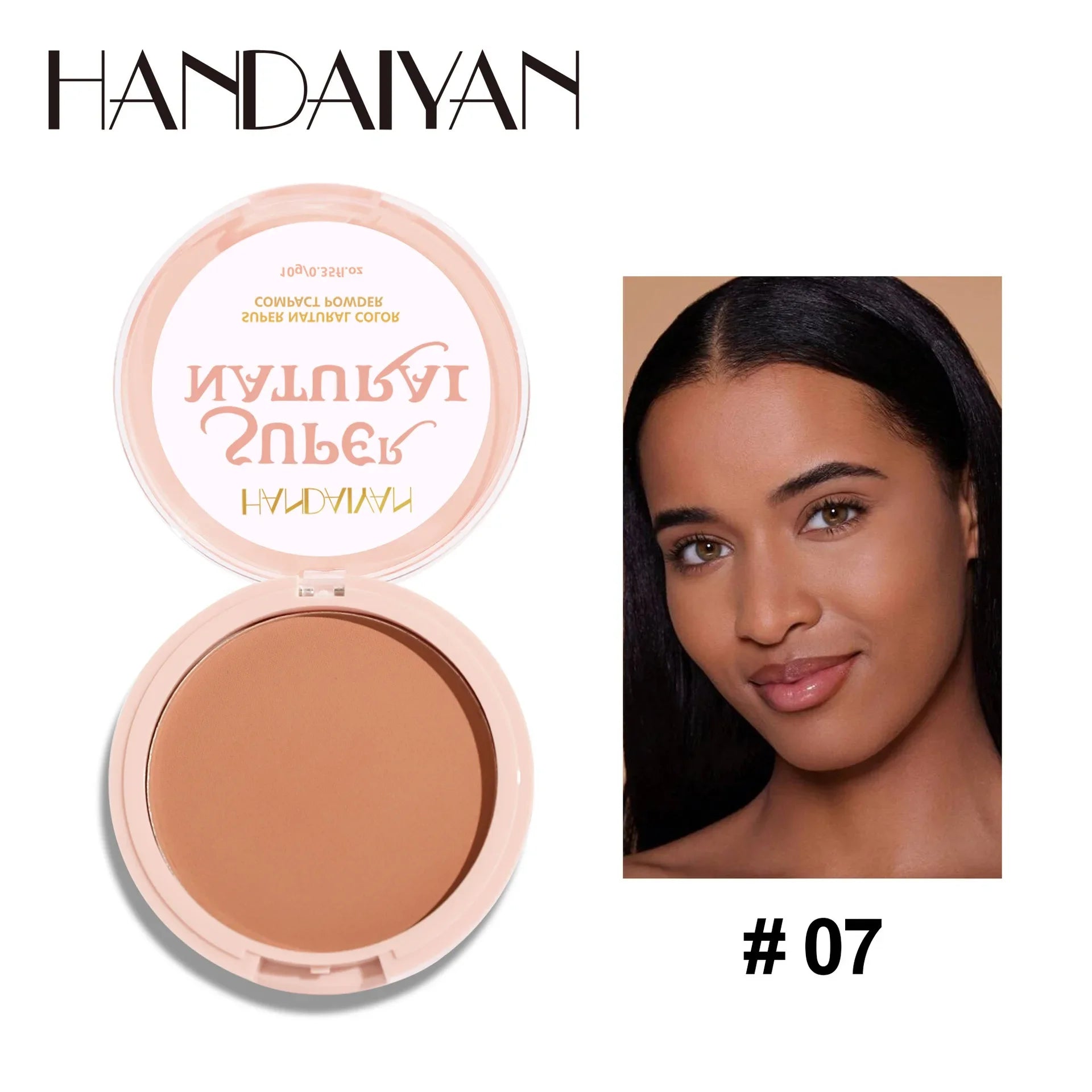 Tidesmit matte pressed powder shade swatch showing 24 hour oil control and full coverage natural face makeup finish