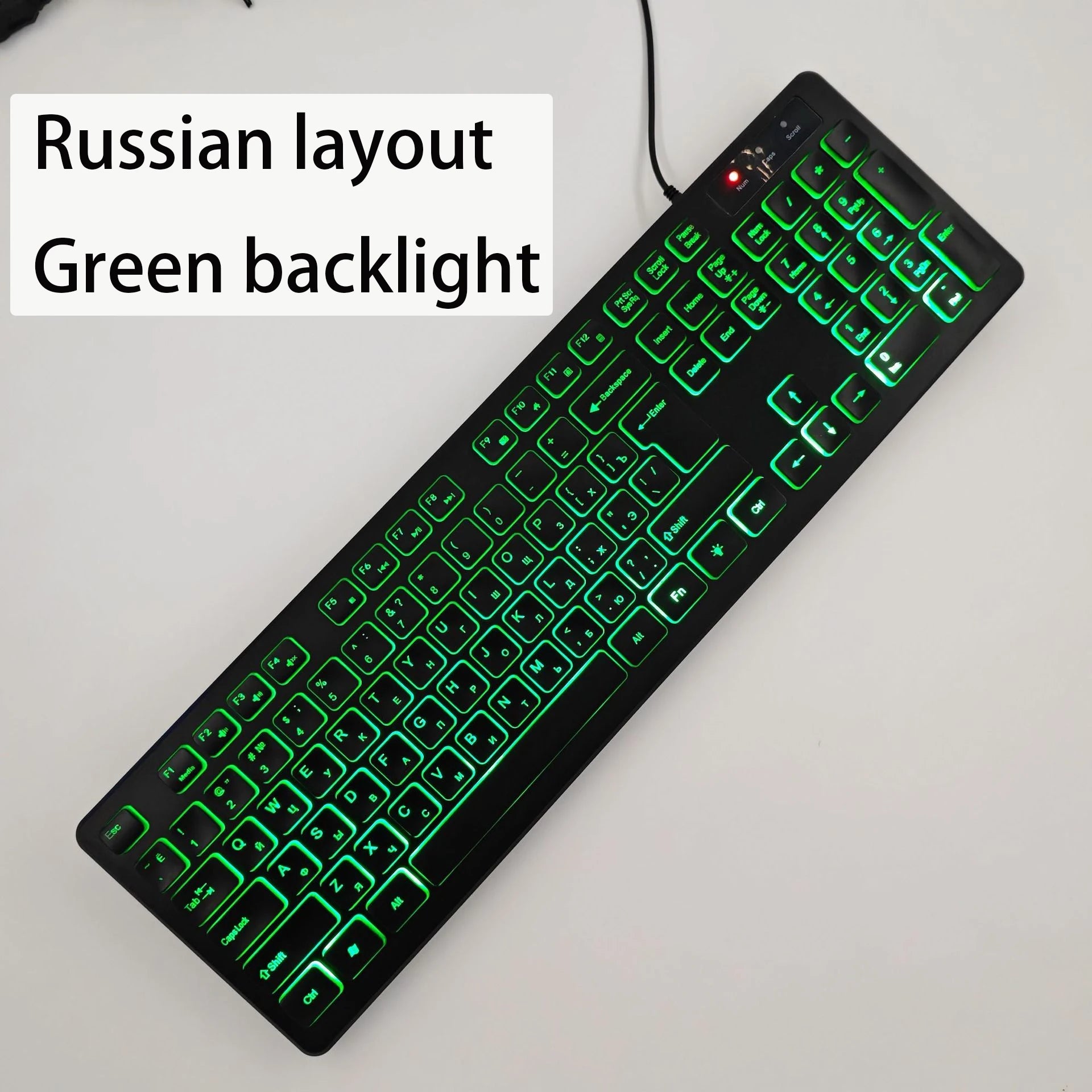 French（AZERT）/Spanish/Russian/Arabic/German keyboard layout Backlit wired Desktop Gaming Keyboard For Desktop Computer office