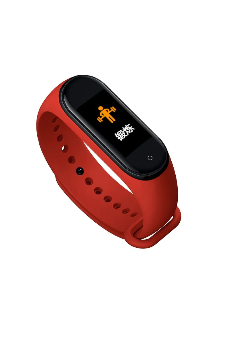 Bluetooth Exercise Step Counting, Information Reminder, Alarm Clock, Heart Rate, Sleep Health Monitoring, Gift M4 Smart Bracelet