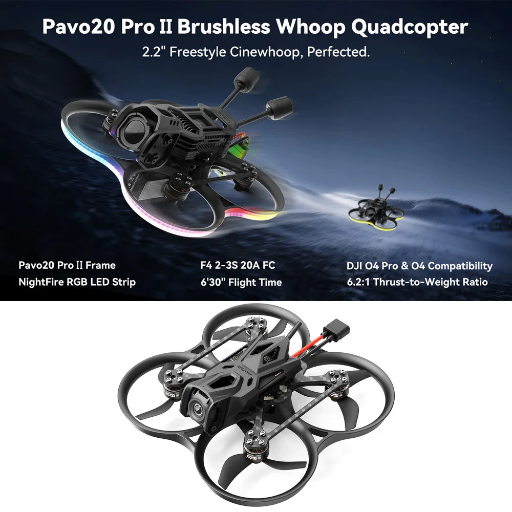 Pavo20 Pro II FPV Drone with ELRS 1104 Motors - High Performance System Tidesmit