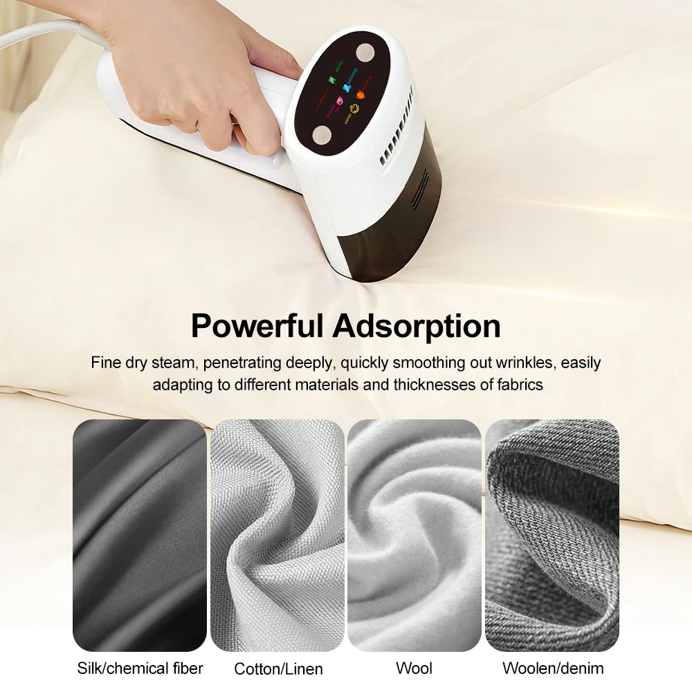 Tidesmit handheld steam iron with intelligent handle sensor for professional garment care and dry ironing 17