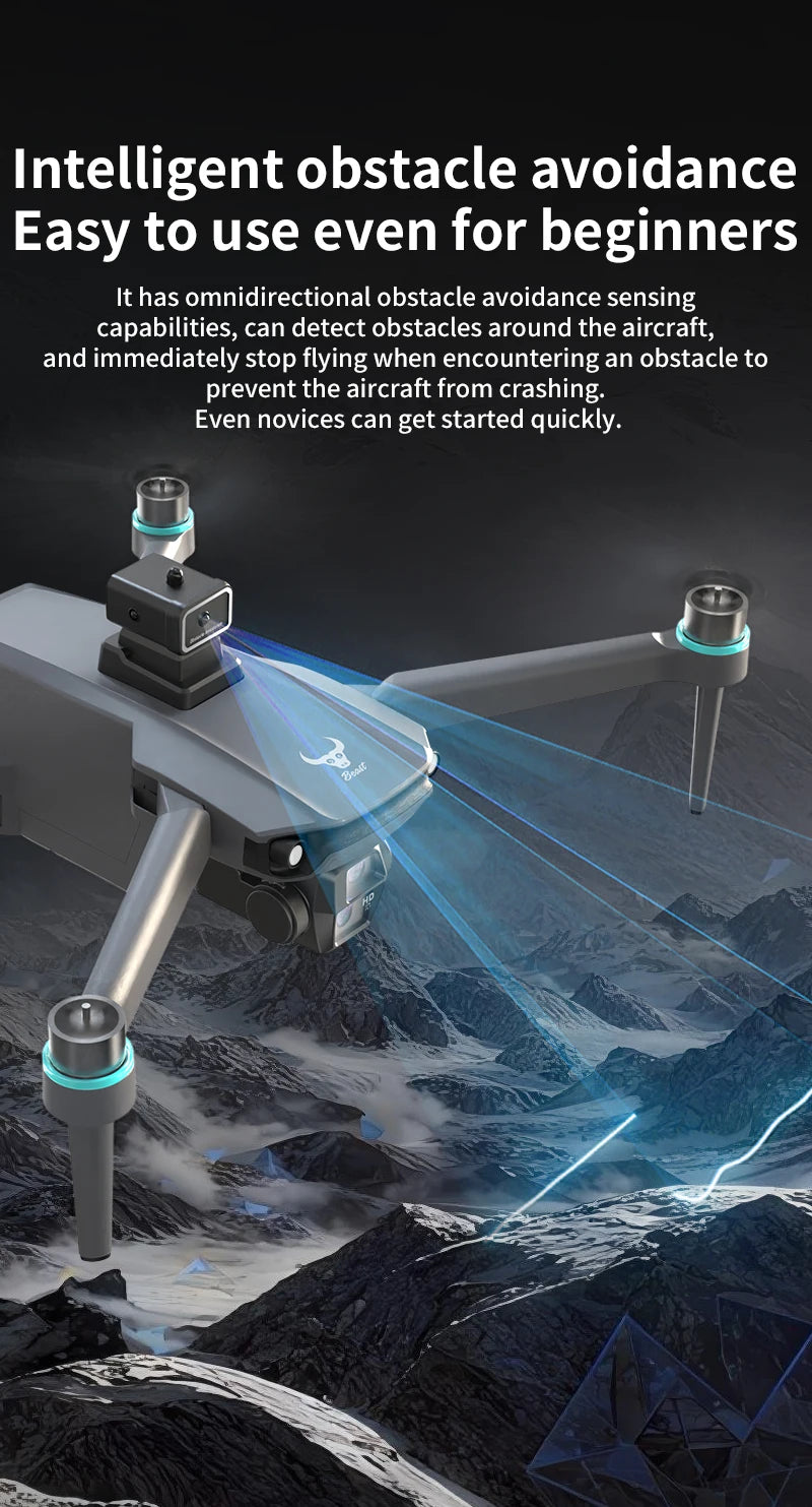Tidesmit 8K GPS Drone with EIS Stabilization and Obstacle Avoidance Tidesmit